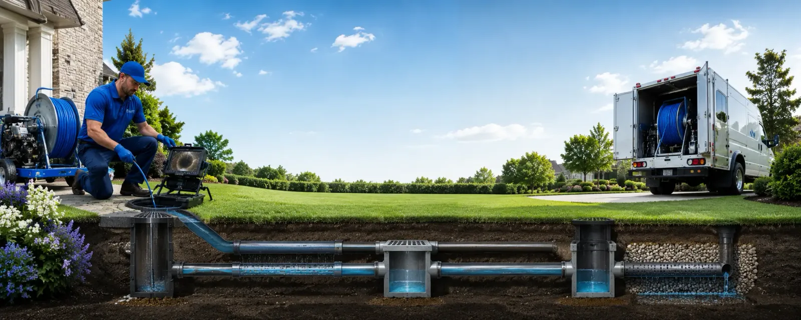 Outdoor drain cleaning information for Johnsonville, NY